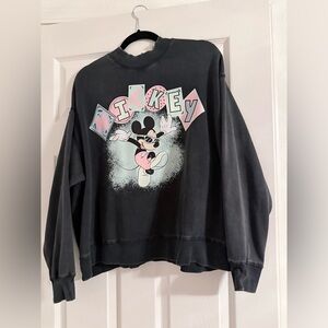 Mickey Graphic 80’s inspired Black Sweatshirt